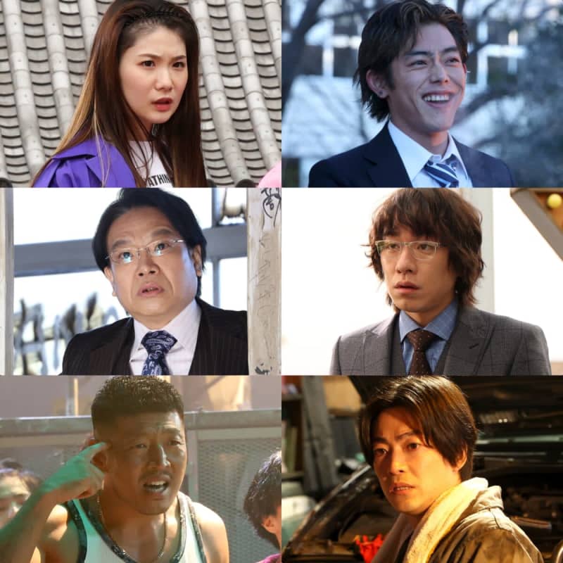 Karin Ono, Kaito Yoshimura, Hidetoshi Hoshida, Motoki Ochiai, Takanori Goto, and Shunsuke Daito appear in "G Men" starring Yuta Kishi.