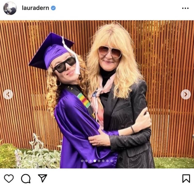 Laura Dern celebrates 18-year-old daughter's high school graduation with ex-husband and family