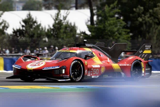 In the 24 Hours of Le Mans qualifying, Ferrari followed with a one-two, followed by two Toyotas.Vehicles advancing to the final qualifying round are decided