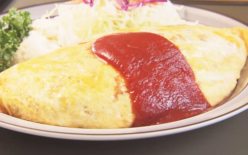 Old-fashioned retro omurice that has been loved for many years [Aomori City]