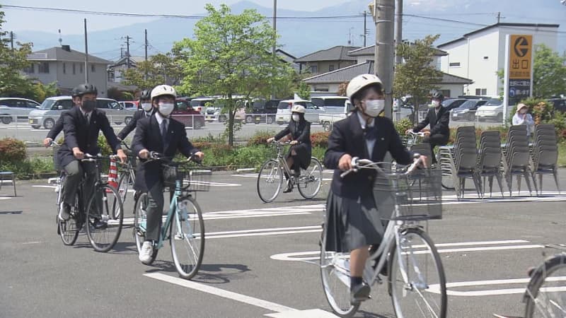 High school student wearing rate is "less than 2%" Bicycle helmet effort obligatory survey Fukushima