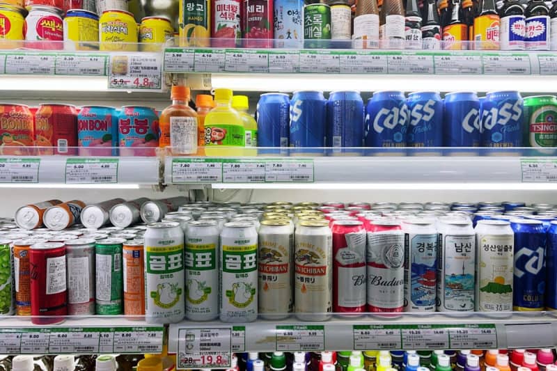 Japan's share of beer in South Korea is growing rapidly;