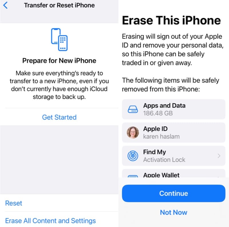 How to restore an iPhone from a backup