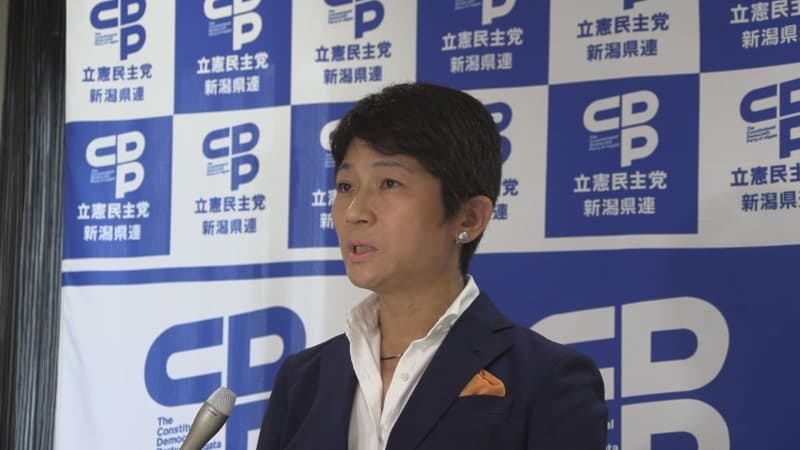Constitutional Niigata Prefectural Federation, Chinami Nishimura, representative "I would like to ask for cooperation between the opposition parties to unify the candidates" Communist Party etc. in the next House of Representatives election...