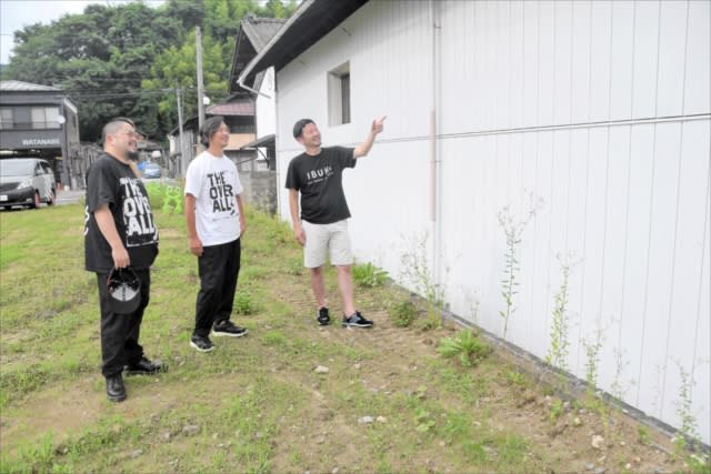 The first project will be a painting on the wall of a sake brewery Scheduled to be completed at the end of July Fukushima Prefecture Furudono Art Distillericto