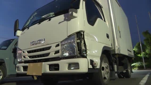 Arrested a 2-year-old truck driver who ran into two high school students on a bicycle and ran away ... A mirror at the scene Shizuoka / Fujieda City