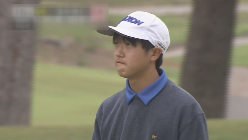 The iron is straight to the pin!A super junior high school that won the Hokuriku amateur golfer No.