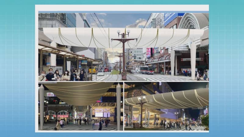 "Clouds in the daytime and starry skies at night" Tenmonkan Design decision for new arcade across train street Image of space
