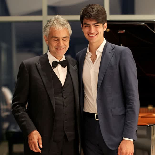 Andrea Bocelli's Son Matteo Urges Kim and Kourtney Kardashian to