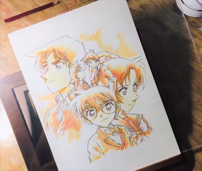 "Detective Conan" Conan and Ai Haibara's newly drawn illustrations released = pros and cons from Chinese net
