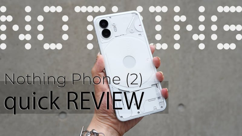 Video report on Nothing Phone (2)!I compared the latest "shining transparent smartphone" with the first model