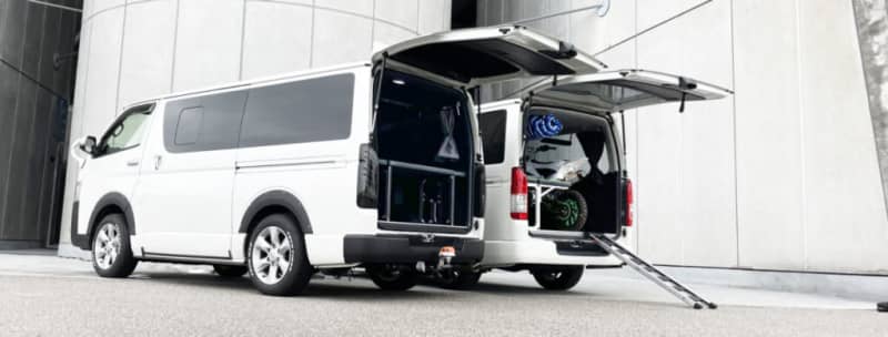 Staying in the car with your motorcycle is also comfortable!A bed kit for Hiace that makes effective use of space is now available