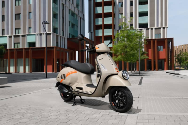 More enjoyment of motorcycle riding, modern and sporty new model [Vespa GTV] released