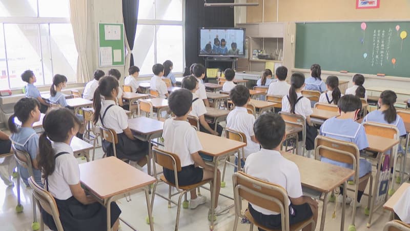 Closing ceremony at public elementary and junior high school in Okayama Prefecture Remote implementation for heat stroke measures