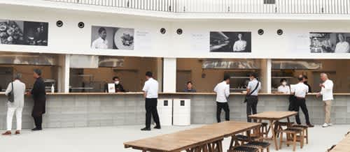 ``At Chef Museum'' in Takicho Vison serving dishes supervised by famous chefs Mie