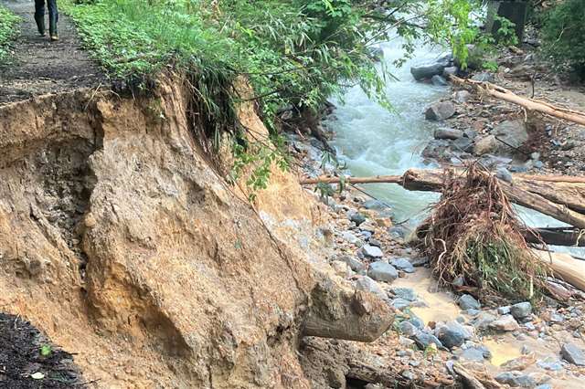 Bridge collapse, fallen trees…Severe damage on mountain trails Mt. Taiheizan Miyoshi Shrine mountain hut closed