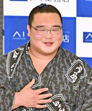 須賀川出身・高橋「新十両」　大相撲、歴代7位のスピード出世