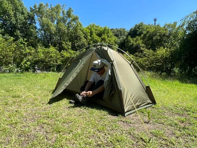 Although it is a single wall tent, it has a double wall livability! ?Ability of ultra-light "Japanese tent"