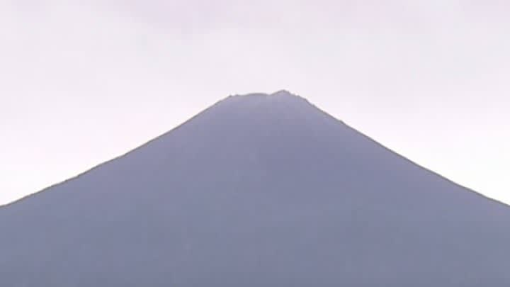 富士山　きょう未明にかけ あられか　大気不安定で県内は落雷や竜巻、ひょうなどに注意　山梨