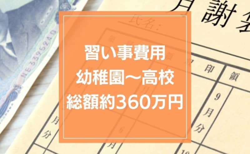 [Lessons] The cost from kindergarten to high school is about 360 million yen.The market price is 2 yen per month, but the price tends to rise