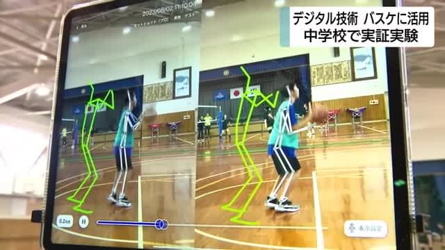 [Demonstration experiment] Utilizing digital technology for basketball practice!Improve your form by comparing it with an athlete Shizuoka/Iwata City
