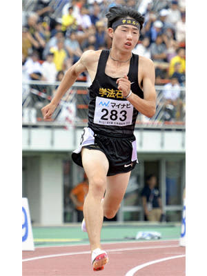 Masuko (Gakuseki) wins 7th place, Men's 800, Interscholastic Athletics