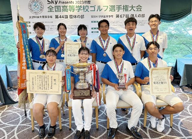 Nissho High School Women's 11 difference V2 Junior High School Boys also win overwhelmingly National High School, Junior High Golf Championship