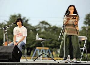 Music and reading co-star!Misato Yanagi, Sekaikan Ozaki Joban Line Performing Arts Festival
