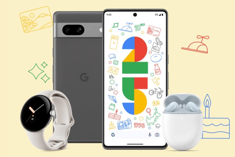 Google, up to 25% off "25th anniversary campaign". Pixel 7 Pro cuts to 9 yen