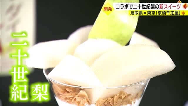 Collaboration with a famous fruit specialty store in Tokyo to develop new sweets using Tottori's specialty, XNUMXth century pears (Tottori / Kurayoshi City)