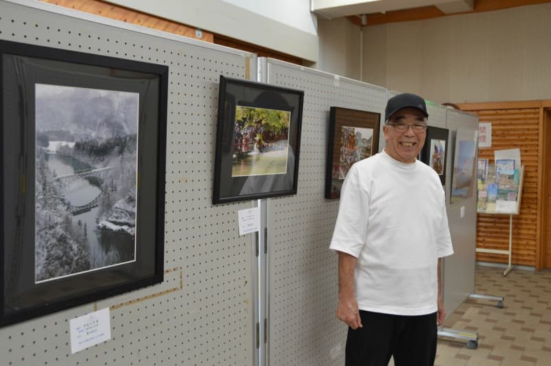 Photo exhibition at Kikyokan in Motegi, 30 masterpieces such as scenery in the town and majestic mountain scenery Until 16th