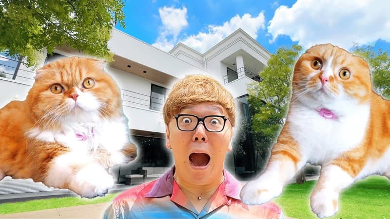 Hikakin Brings Cats to “20 Billion Yen New House” “I want the two indoor-raised cats to see the wide world”