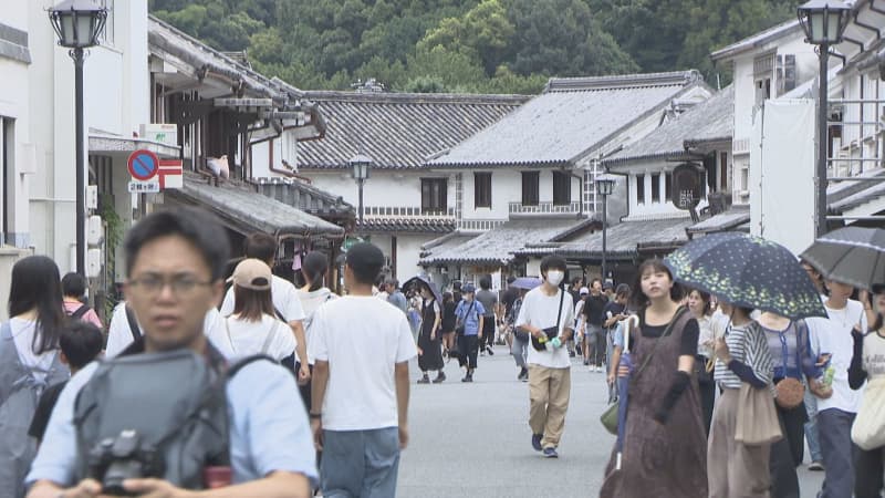 Kurashiki Bikan Historical Quarter is crowded with foreign tourists