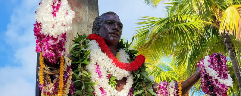 An event celebrating the birth of Duke Kahanamoku, the father of surfing