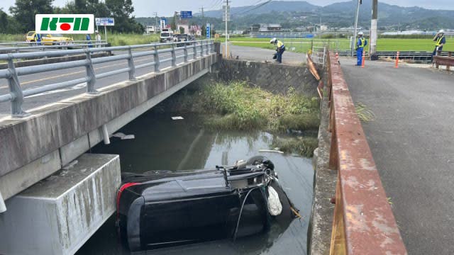 ⚡ ｜ [Breaking news] A car falls into a river and a man is unconscious... Along the national highway in Minamishimabara, Nagasaki
