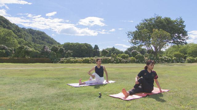 Yoga classes at sightseeing spots in Yamagata Feel refreshed by nature