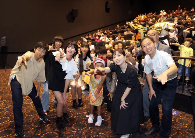 Movie "Him Kaiser" released Stage greetings from performers Miyazaki City
