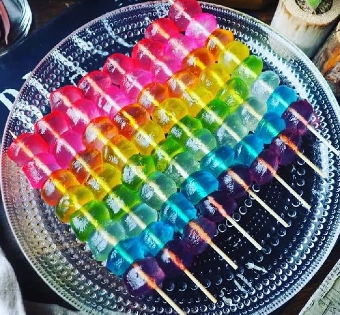 Colorful! Let's make a colorful snack with "shaved ice syrup" ♪