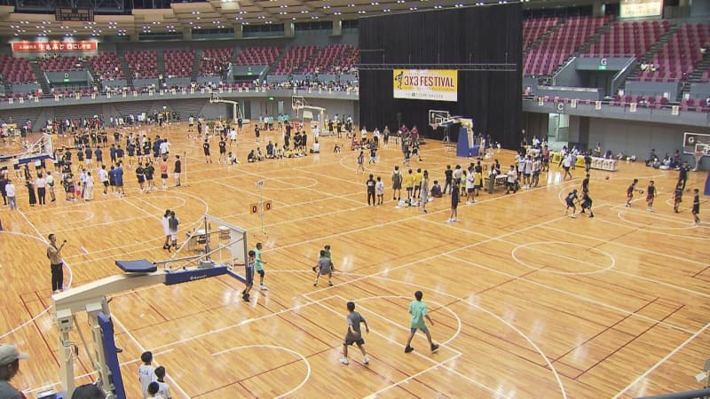 ドラフラ朝山選手もゲスト参加　今年で３０年目　「３×３」バスケ大会　広島