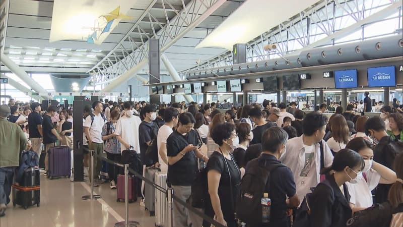 関西空港発着のＪＡＬ国際線は去年の４倍以上　コロナ禍からの回復が鮮明に　お盆の…