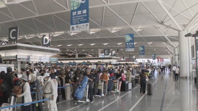 Obon Centrair Passengers Domestic ANA Recovers to 85% of Pre-Corona JAL Same Level as Pre-Corona