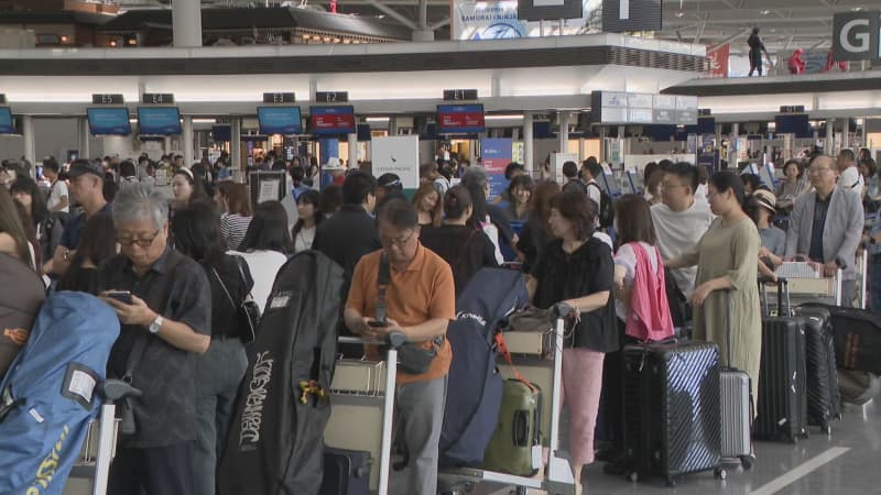 Obon Centrair Passengers Domestic ANA Recovers to 85% of Pre-Corona JAL Same Level as Pre-Corona