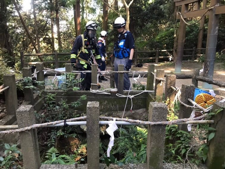 Cat Rescue Operation!Crying from a well with a depth of 13 meters ... Firefighting successfully completed mission Shizuoka / Kakegawa City