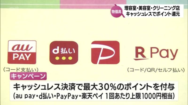 Cashless payment at barber shops, beauty salons, and dry cleaning shops in Miyazaki Prefecture Up to 30% point reduction campaign…