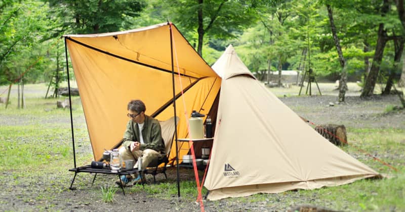 Set up style freely!Opportunity to buy a tent where you can have a bonfire nearby