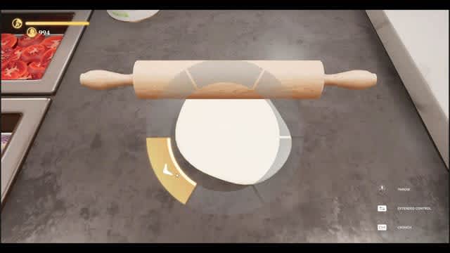 This is a "super-realistic cooking sim"... a pizza-making experience based on real-life recipes and physics!life through pizza