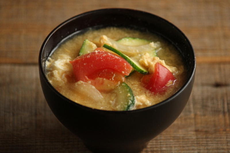 Thick and juicy ♪ "Zucchini miso soup" is delicious!