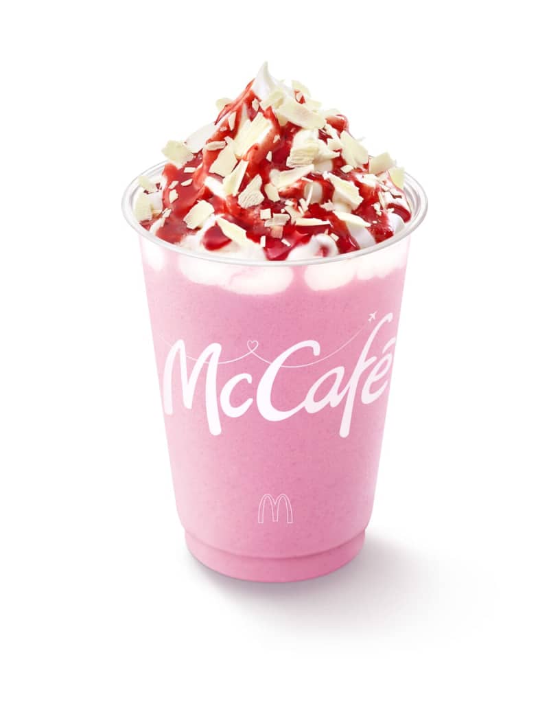 McDonald's Limited Time Frappe "White Chocolate Strawberry Frappe" Appears!