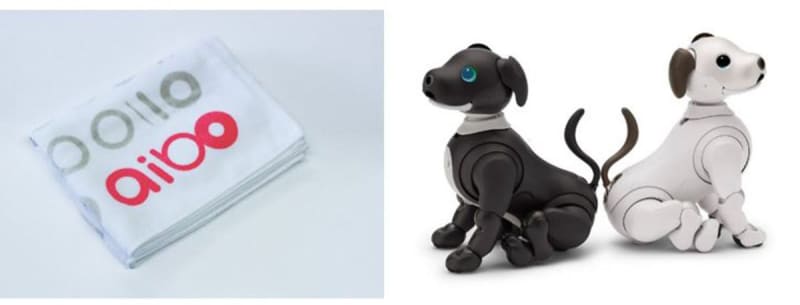 Sony presents a limited original towel to "aibo" purchasers.Ends as soon as it runs out