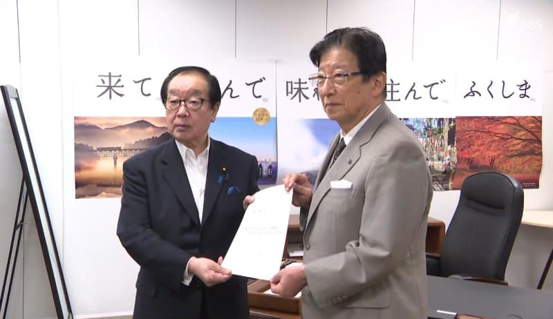 原発処理水の海洋放出「国が前面に立ち安全につながる対策を」川勝静岡県知事が復興大臣に求める